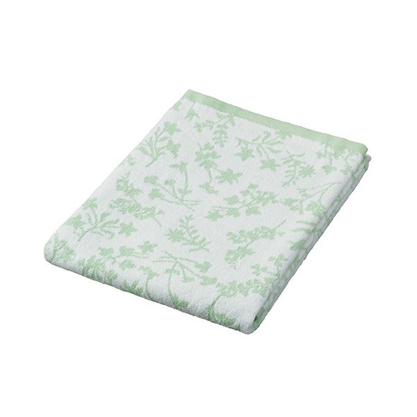 （まとめ） 林 無撚糸フェイム バスタオル グリーンBG423304 1枚 【×10セット】