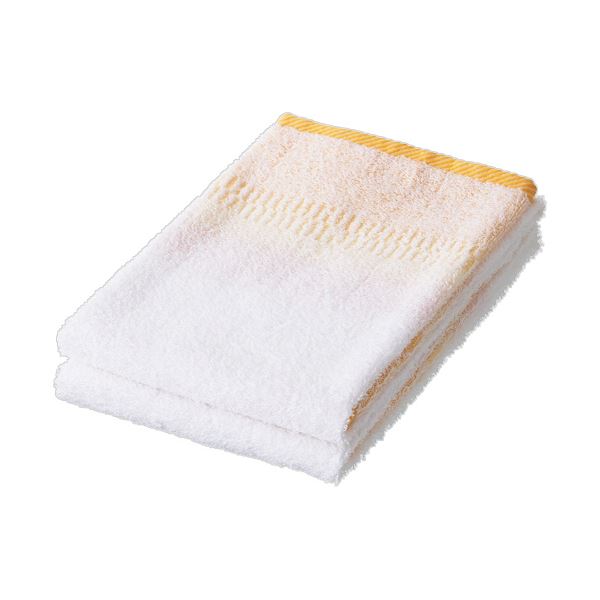 （まとめ） 林 ノモス加工ピュアボーダー フェイスタオル イエロー FN200153 1パック（2枚） 【×5セッ..