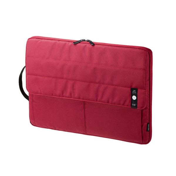 (まとめ) サンワサプライ カジュアルPCインナーケース(15.6型ワイド) IN-CA15R 【×2セット】 (代引不可)