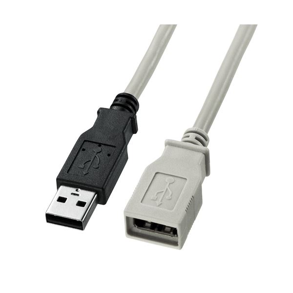 (まとめ)サンワサプライ USB延長ケーブル KU-EN1K【×5セット】 (代引不可)