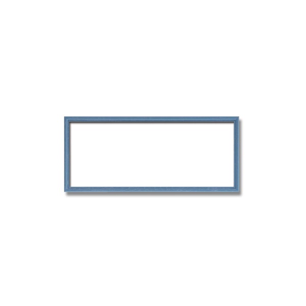【長方形額】木製額 縦横兼用額 カラー4色展開 ■カラー長方形額(300×150mm)ブルー (代引不可)
