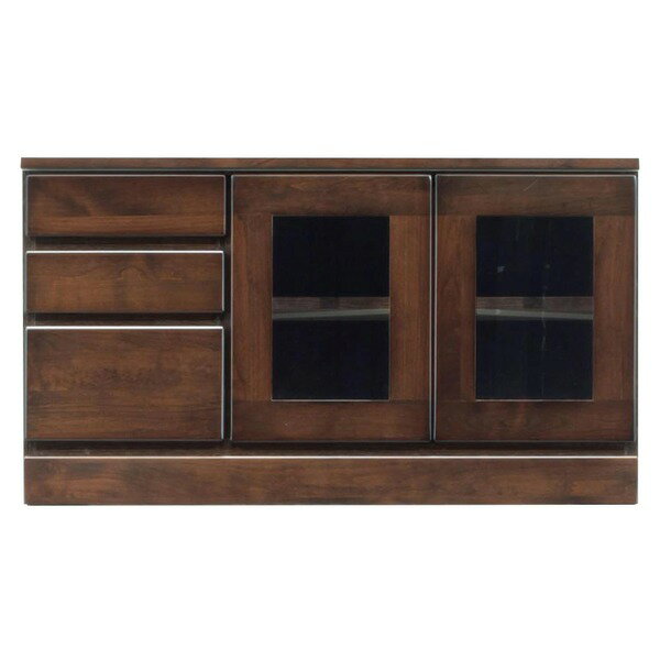 テレビ台 テレビボード 3段 幅90cm ダークブラウン 木製 扉収納付き 日本製 国産 ローボード テレビラ..