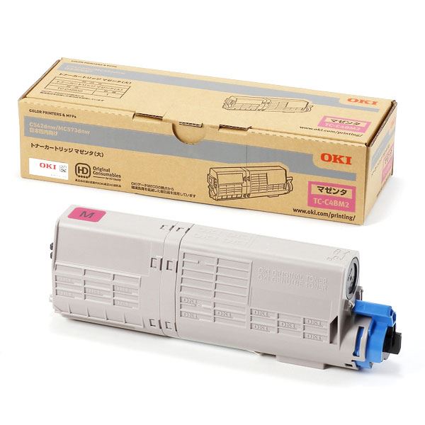 【純正品】OKI 沖電気 トナーカートリッジ【TC-C4BM2 マゼンタ大】 (代引不可)
