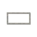 【長方形額】木製額 縦横兼用額 前面アクリル仕様 ■金(銀)長方形額(300×150mm)銀柄紋 (代引不可)