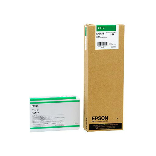 (まとめ) エプソン EPSON PX-P/K3インクカートリッジ グリーン 700ml ICGR58 1個 【×3セット】 (まとめ) エプソン EPSON PX-P/K3インクカートリッジ グリーン 700ml ICGR58 1個 【×3セット】