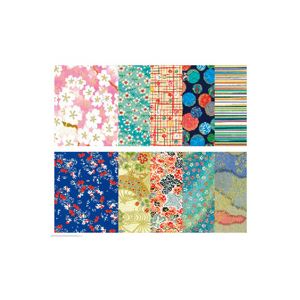（まとめ） hanaoka A3判高級友禅和紙10枚 Bセット【×2セット】 (代引不可)(2)