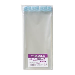 （まとめ） シモジマ Nピュアパック テープ付き 6798317 100枚入 【×5セット】