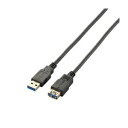 (まとめ)エレコム USB3.0延長ケーブル(A-A) USB3-E20BK【×3セット】 (代引不可)(2)