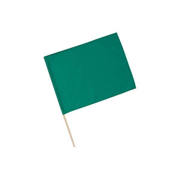 (まとめ)アーテック 旗/フラッグ 【小】 410×300mm ポリエステル・綿製 グリーン(緑) 【×40セット】