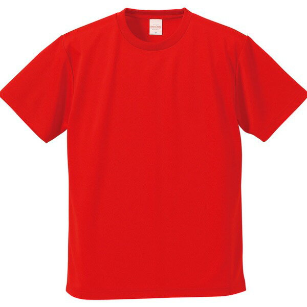 UVカット・吸汗速乾・5枚セット・4.1オンスさらさらドライ Tシャツ レッド XXL (代引不可)
