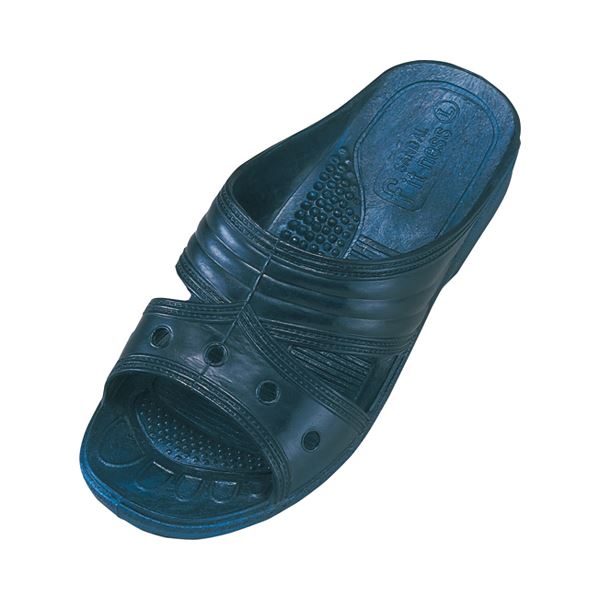 (まとめ) オーミケンシ 業務用フィッティングサンダル M ダークブルー 1足 【×5セット】 (代引不可)