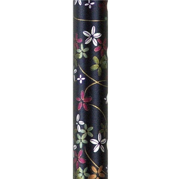 島製作所 ステッキ(伸縮) 伸縮細型ネックステッキ 花柄紺 67-FD4 (代引不可)