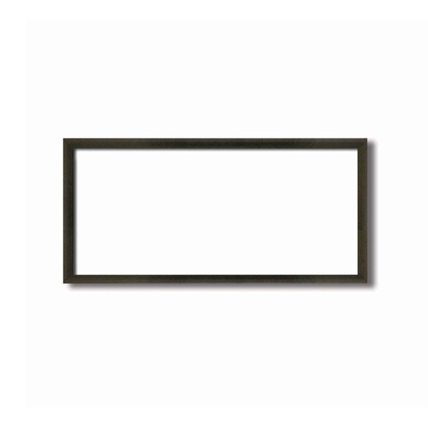 【長方形額】木製額 縦横兼用額 前面アクリル仕様 ■黒茶色長方形額(450×200mm)コクタン色 (代引不可)