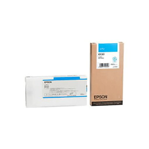 (業務用3セット) 【純正品】 EPSON エプソン インクカートリッジ 【ICC63 シアン】 (業務用3セット) 【純正品】 EPSON エプソン インクカートリッジ 【ICC63 シアン】