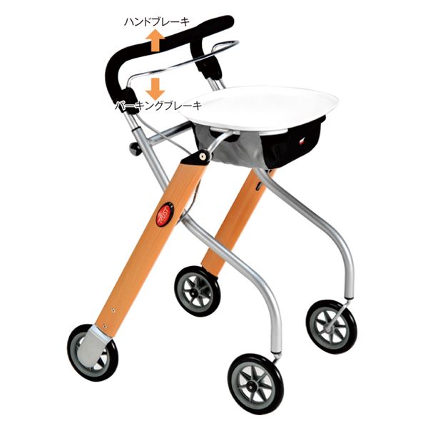 竹虎 歩行車 レッツゴー ウッドパターン (代引不可)