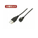 ϊl 10Zbg USB A to microL^100cmP[u USBA-MCUL^CA100X10 (s)