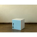 鍵付きロッカー/収納キャビネット 【ブルー】 幅38cm スチール製 縦横連結可 『キューブBOX』 (代引不可)(3)