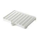 【60セット】 ドレーナー/水切り器具 【ホワイト】 38.4×34×3.5cm 本体:PP 『リベラリスタ』 (代引不可)
