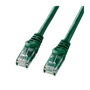 (まとめ)サンワサプライ カテゴリ6UTPLANケーブル LA-Y6-05G【×5セット】 (代引不可)