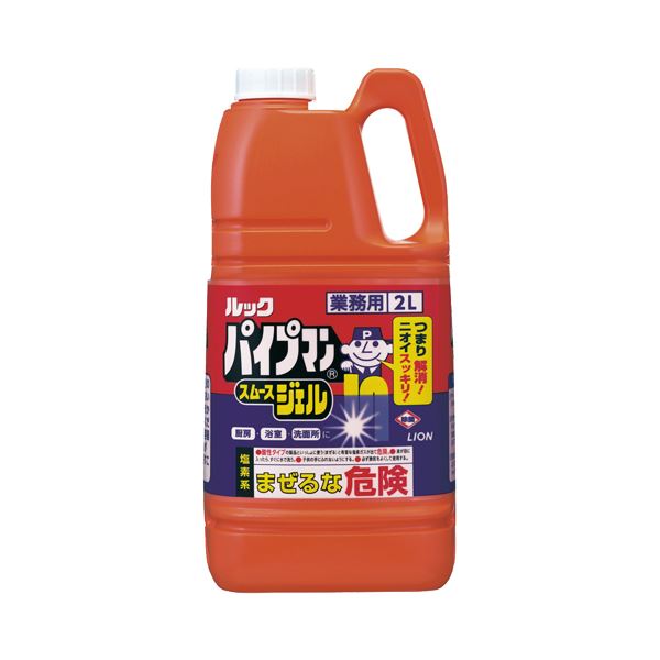 (まとめ) ライオン ルック パイプマン スムースジェル 業務用 2L 1本 【×5セット】 (代引不可)