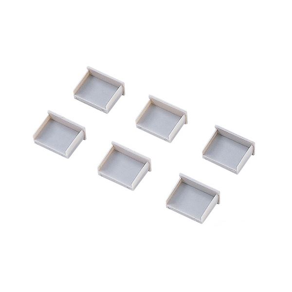 （まとめ） サンワサプライ USBコネクタキャップ つめなし TK-UCAP2-20 1パック（20個） 【×4セット】 (代引不可)