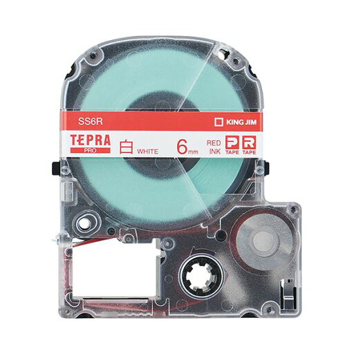 (まとめ) キングジム テプラ PRO テープカートリッジ 6mm 白/赤文字 SS6R 1個 【×5セット】 (代引不可) (まとめ) キングジム テプラ PRO テープカートリッジ 6mm 白/赤文字 SS6R 1個 【×5セット】 (代引不可)