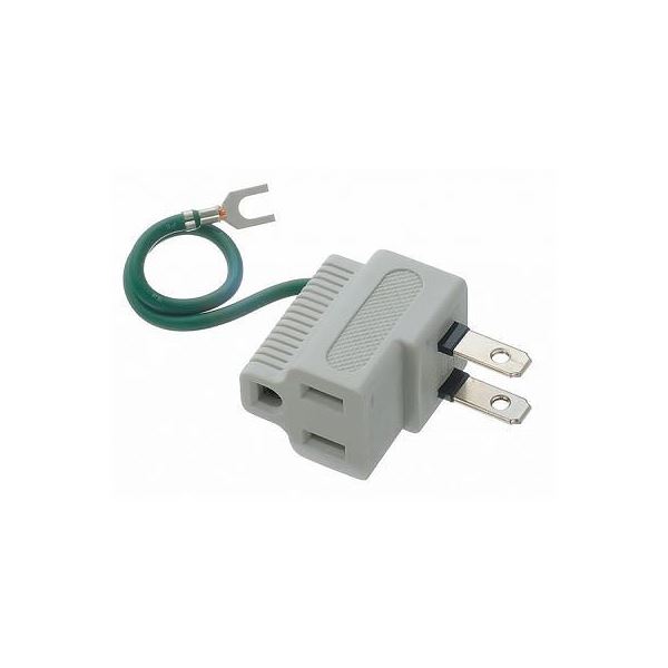 (まとめ)YAZAWA 3Pプラグ対応L型プラグアダプター Y02SA04W【×10セット】 (代引不可)