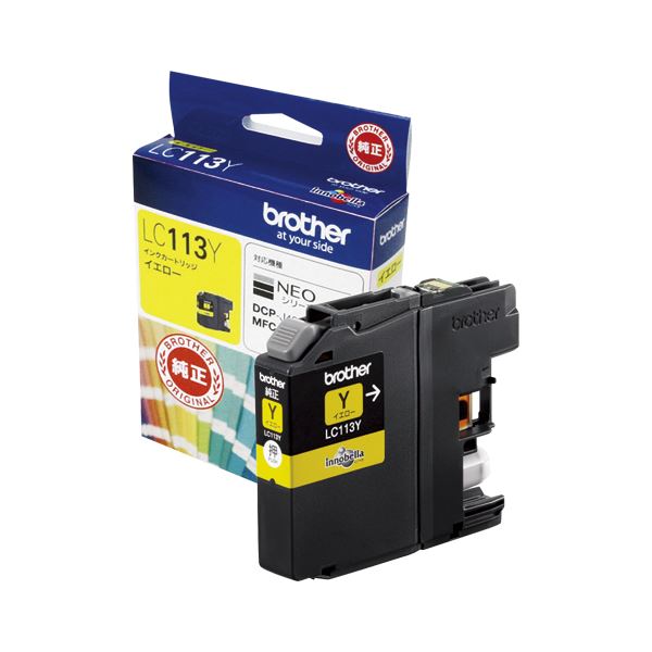 （まとめ） ブラザー インクジェットカートリッジ LC113Y イエロー 1個入 【×2セット】 (代引不可)