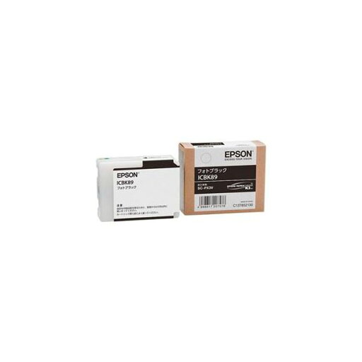 EPSON 純正 インクカートリッジ フォトブラック ICBK89 (代引不可) EPSON 純正 インクカートリッジ フォトブラック ICBK89 (代引不可)