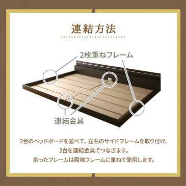 【ノイエ専用 連結金具】日本製 フロアベッド 照明付き 連結ベッド 『NOIE』ノイエ【代引不可】