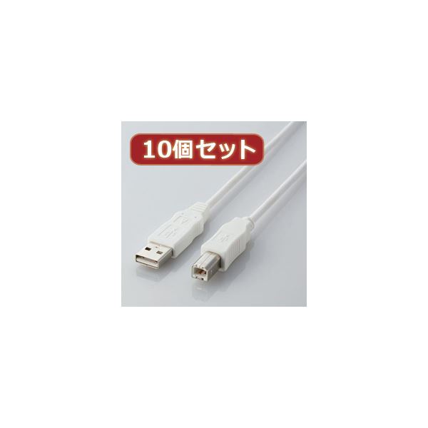 10ĥå 쥳 USB֥A-B1m USB2-ECO10WHX10 (Բ)