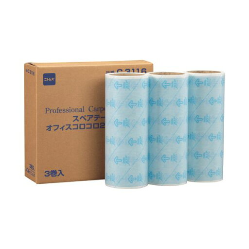 ニトムズ スペアオフィスコロコロフロアクリン 3巻入 (代引不可) ニトムズ スペアオフィスコロコロフロアクリン 3巻入 (代引不可)