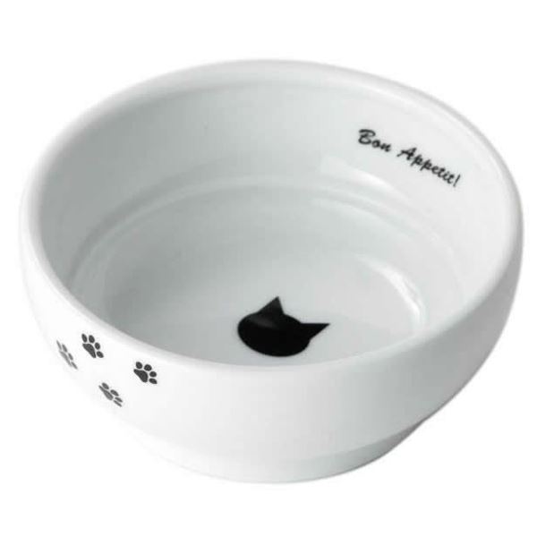 D-culture ハッピーダイニング フードボウル 猫柄 【ペット用品】 (代引不可)