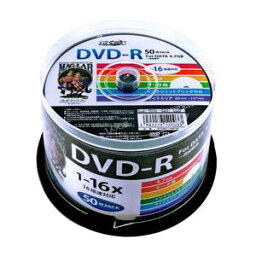 （まとめ）HI DISC DVD-R 4.7GB 50枚スピンドル 1〜16倍速対応 ワイドプリンタブル HDDR47JNP50【×3セット】 (代引不可)