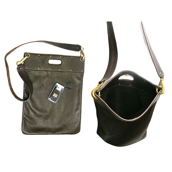 ★dean(ディーン) flat sack レザーバッグ 茶