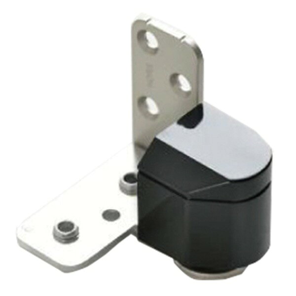 3次元調整 ピボットヒンジ 【右用 ブラック樹脂】 本体：SPCC製 カバー：ABS製 No.1910 〔DIY 業務用 ..