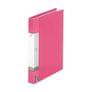 （まとめ） リヒトラブ リクエスト・クリヤーブック A4判タテ型（25ポケット）・30穴 G3802-3 赤 1冊入 【×3セット】