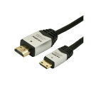 (まとめ)HORIC HDMI MINIケーブル 3m シルバー HDM30-016MNS【×3セット】 (代引不可)(2)