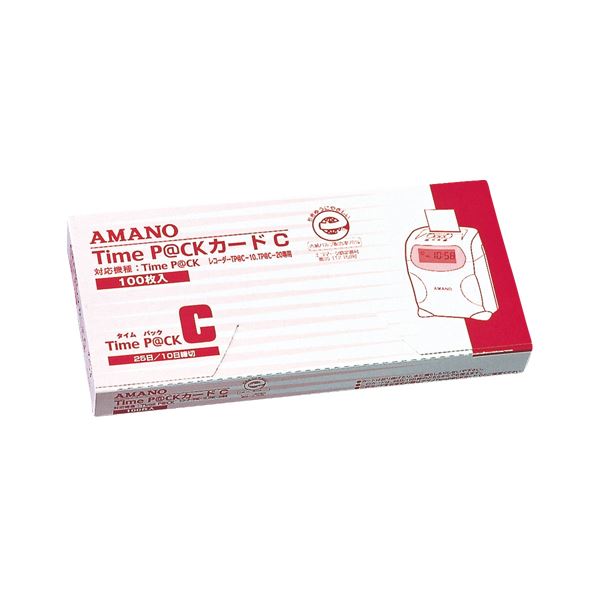 （まとめ） アマノ タイムカード Time P@CKカードC 1箱入 【×3セット】 (代引不可)