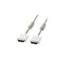 (まとめ)サンワサプライ DVIケーブル(シングルリンク、5m) KC-DVI-5K【×2セット】 (代引不可)