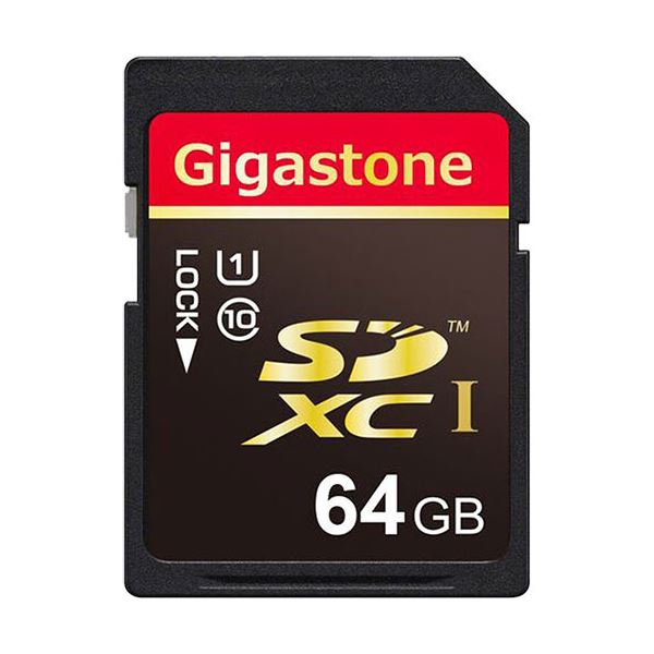 (まとめ）Gigastone SDXCカード64GB UHS-1 GJSX/64U 1枚【×3セット】 (代引不可)