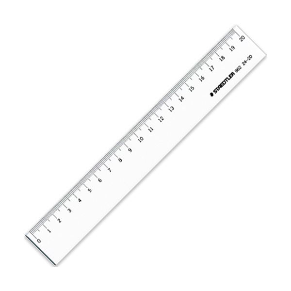 (まとめ) ステッドラー 直線定規 片側目盛り付き20cm 962 24-20 1個 【×50セット】 (代引不可)