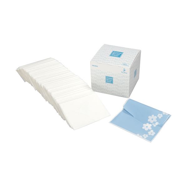 （まとめ）アズマ工業 ずれない便座シート ケース付 1箱（50枚）【×5セット】 (代引不可)