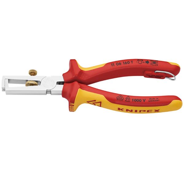 乐天商城 - KNIPEX（クニペックス） 1106-160TBK 絶縁エンドワイヤーストリッパー 落防（BK）