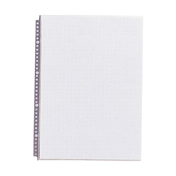 (まとめ) リヒトラブルポ・リーンフォース・クリヤーポケット B4タテ 2・4・36穴 グレー N-2007 1パッ..