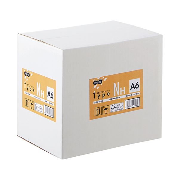 （まとめ）TANOSEE αエコペーパータイプNH A6 1箱(4000枚:500枚×8冊) 【×3セット】 (代引不可)