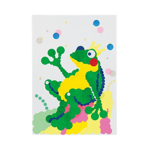 (まとめ) TANOSEE 蛍光カラー丸ラベル直径5mm 橙 1パック（390片：130片×3シート） 【×50セット】 (代引不可)