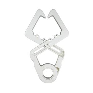 〔60個セット〕 物干しフック 室内物干し 約幅24×奥行14.2×高さ1.7cm ホワイト HOS クロスフック 洗濯用品 ランドリー用品 (代引不可)