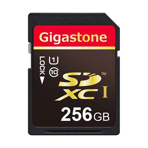 Gigastone SDXCカード256GB UHS-1 GJSX/256U 1枚 (代引不可)