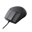 (まとめ)エレコム 3DCAD用有線3ボタンマウス ブラック M-CAD01UBBK 1個【×5セット】 (代引不可)